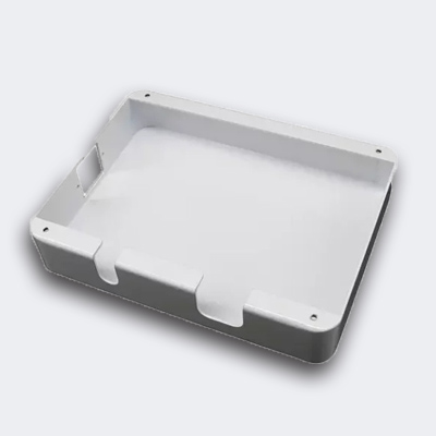 White Painting Q235 Outdoor Monitor Back Cover by Sheet Metal Bending & Welding